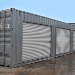 40ft Shipping Container with 3 Side Roller Doors – Multi-Access Secure Storage Container