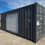 20ft One Trip Shipping Container with Side Roller Door – RAL 7015 Grey Secure Storage Unit