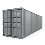 45ft High Cube Shipping Container – One Trip Extra Long Storage Container Grey