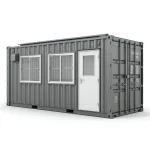 20ft Portable Office Container – Converted Site Office Shipping Container Grey